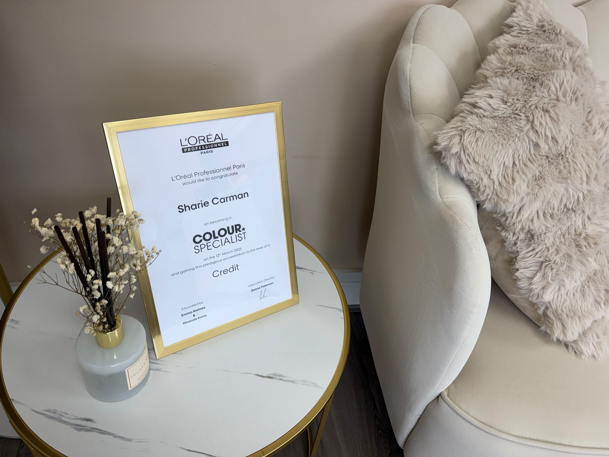 Inside Hair Studio by Sharie, the hair salon in Jacobs Well, Guildford